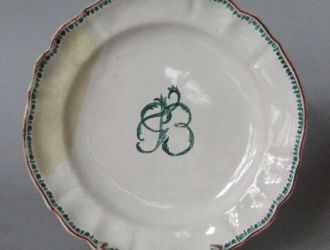 Tányér Batthyány Tivadar monogramjával